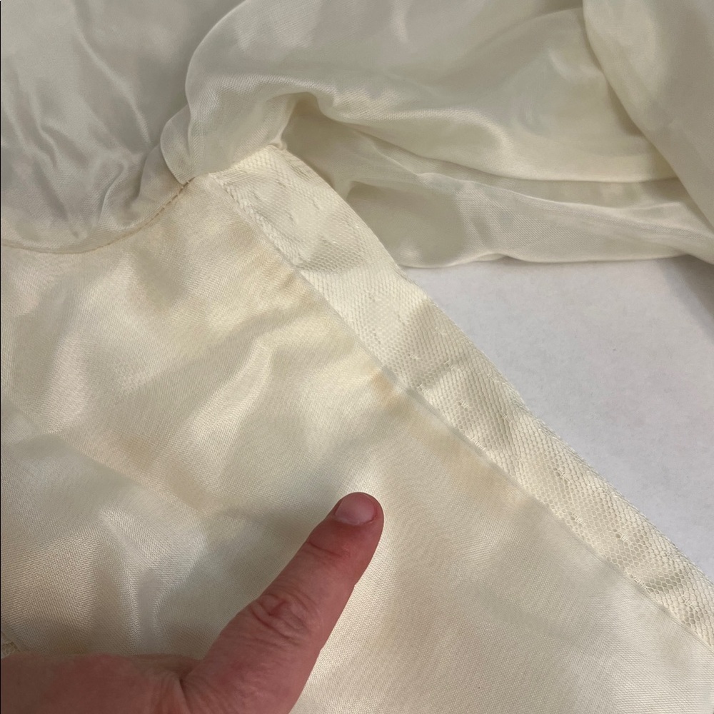 HANDMADE VINTAGE LONG LACE-UP  COTTAGECORE BOHO WEDDING GOWN 60’s/70’s - Picture 4 of 17